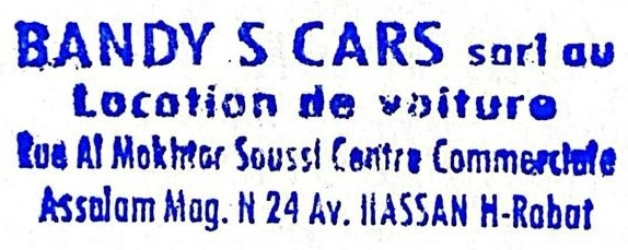 Bandy's Cars verified stamp