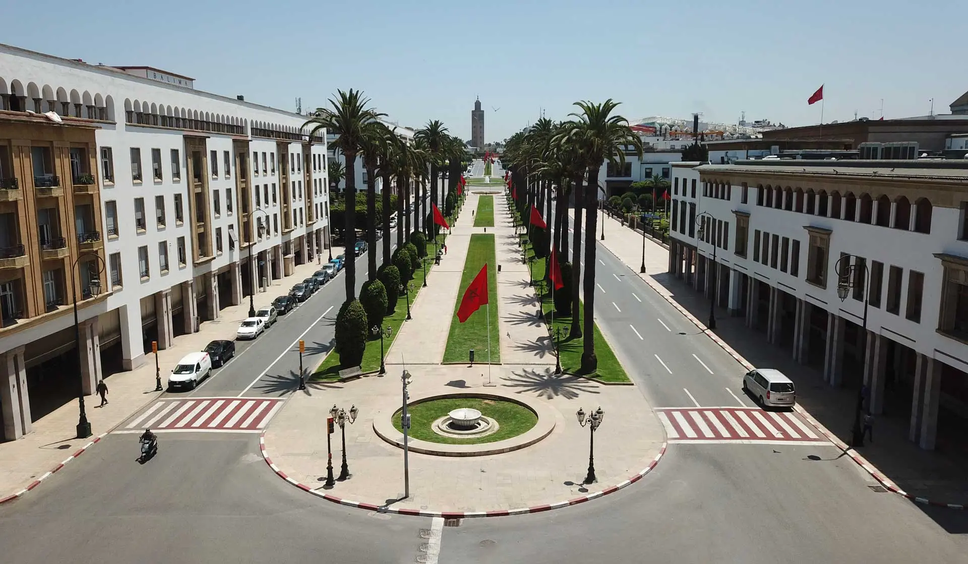 Rabat cityscape with Bandy's Cars