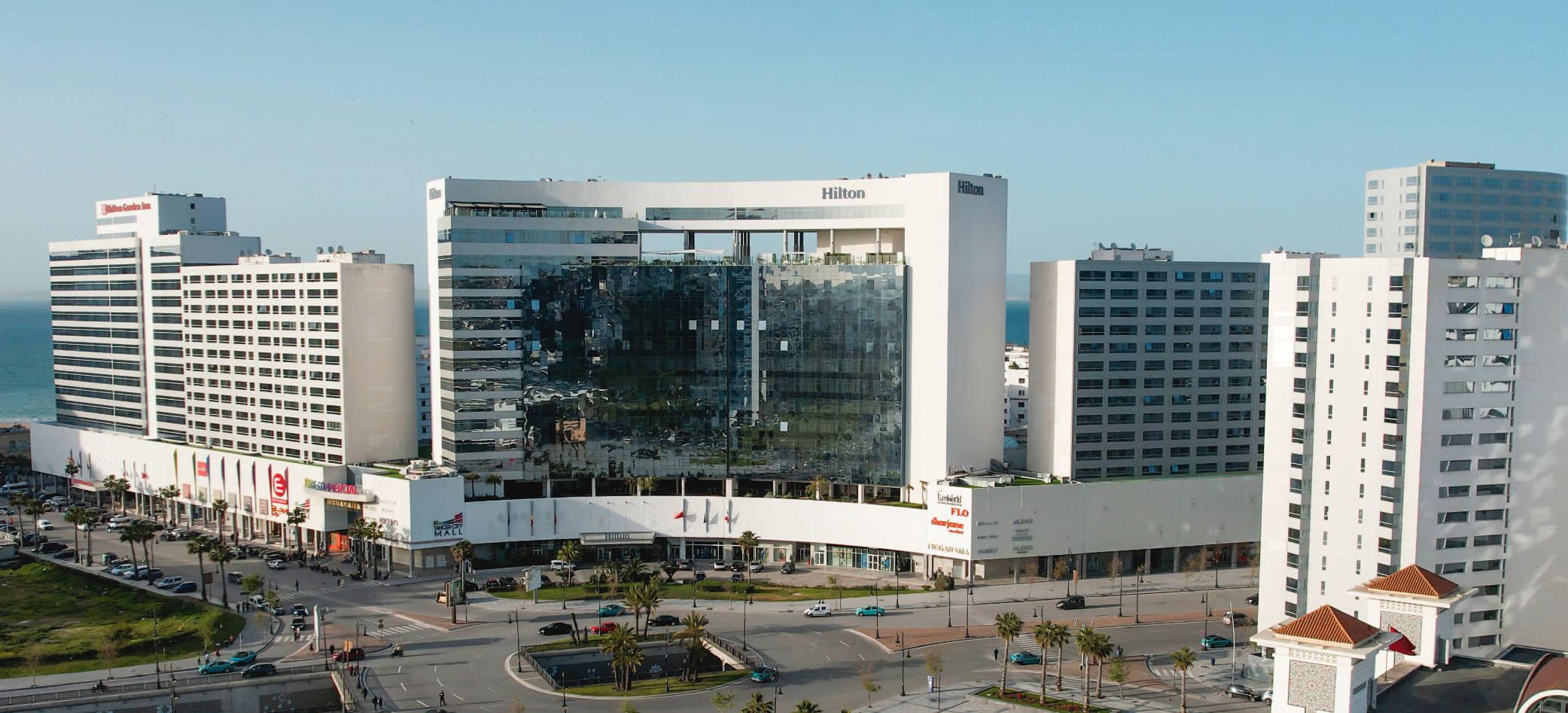 Tangier cityscape with bandys cars